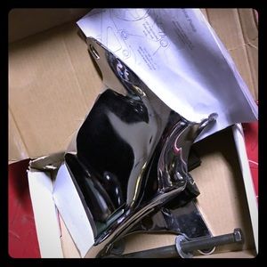 Chrome new alternator/water mounts